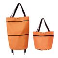 Folding Shopping Pull Cart Trolley Bag With Wheels Foldable Shopping Bags Reusable Grocery Bags Food Organizer Vegetables Bag