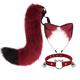 Hand Made Imitation Cat Ear Hair Hoop Fox Tail Accessory Anime Animal Ear Animal Tail Suit Collar Hair Clip