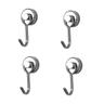 4/8/12pcs Multi-Purpose Heavy Duty Magnetic Hook Strong Neodymium Magnets Hooks for Home Refrigerator Grill Kitchen Key Holder