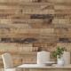 3D Wood Wallpaper Mural Wall Covering Sticker Peel and Stick Removable PVC/Vinyl Material Self Adhesive/Adhesive Required Wall Decor for Living Room Kitchen Bathroom