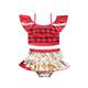 Summer Baby Girl Two Pieces Moana Beach Swimwear Kids Toddler Bathing Suit Infant Swimming Clothes Children Beach Outfit