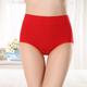 Women's Basic Comfort Pure Color Brief Micro-elastic High Waist Pink M / 1 PC / Cotton