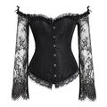 Corset Women's Corsets Trachtenmieder Christmas Halloween Wedding Party Birthday Party Plus Size Black dress Black White Sexy Country Bavarian Hook Eye Lace Up Classic Tummy Control Push Up Solid