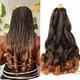 Loose Wavy Braiding Hair 6 Pack French Curles Crochet braid hair 75g/pack Synthetic Hair Extensions Pre Stretched Bouncy Braiding Hair For Black Women 22inch 6packs