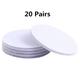 20 Pairs 60mm Strong Self Adhesive Fastener Nylon Hook Dots Stickers Adhesive Tape For Bed Sheet Sofa Mat Carpet Anti Slip Mat