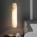 LED Pendant Light Mid Century Marble Pendant Lamp Fixture for Kitchen Island Dining Room Living Room Hanging Light Fixture E26 Base