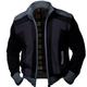 Men's Cardigan Sweater Zip Sweater Chunky Cardigan Ribbed Knit Cropped Side Pockets Color Block Stand Collar Warm Ups Modern Contemporary Casual Daily Wear Clothing Apparel Fall Winter Dark Navy Blue
