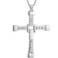 Cross Silver Chain Fast Furious Necklace Stainless Steel Cross Neck Pendant Jewelry Hip Hop