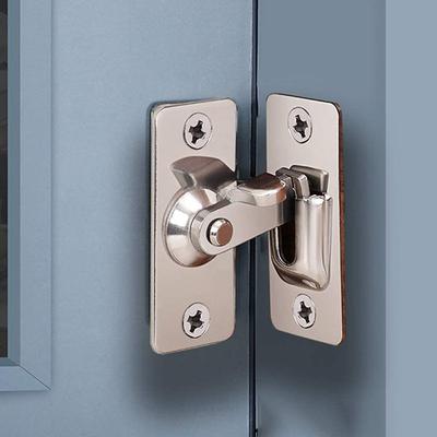 90 Degree Hasp Latches Stainless Steel Sliding Door Chain Locks Security Tools Hardware For Window Cabinet Hotel Home