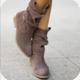 Women's Boots Cowboy Boots Suede Shoes Slouchy Boots Outdoor Daily Solid Color Mid Calf Boots Winter Block Heel Round Toe Elegant Vintage Walking PU Zipper Dark Brown Black Light Grey