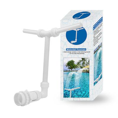 Waterfall Pool Fountain Spray Adjustable Pool Nozzle Sprinkler For 1.5 In Ground And Above Ground Threaded Return Jets, Agriculture Grounds Management