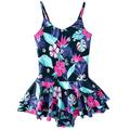 Girls Swimsuits 2-12Year Baby Printed Swim Dress Swimwear Summer Beach Bathing Bikini Clothes Kids Hawaiian Style Swimming Wear