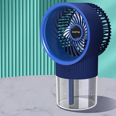 Desktop Mini Air Cooler Spray Small Fan Water Mist Cooling Fan USB Rechargeable Portable Air Conditioner Fan Air Humidifier