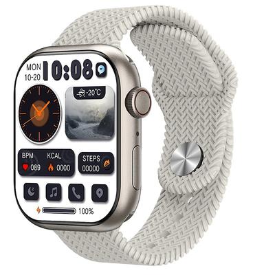 HK9 PRO MAX Smart Watch 2.02 inch Smartwatch Fitness Running Watch Bluetooth Pedometer Call Reminder Fitness Tracker Compatible with Android iOS Women Men Long Standby Hands-Free Calls Message