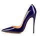 Women's Heels Wedding Shoes Pumps Dress Shoes Stilettos Wedding Party Office Solid Color Leopard Bridal Shoes Bridesmaid Shoes High Heel Stiletto Heel Pointed Toe Basic Classic Patent Leather Loafer