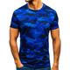 Men's T shirt Tee Cool Shirt Camo Shirt Camo / Camouflage Crew Neck Daily Holiday Short Sleeve Clothing Apparel Lightweight Casual Comfortable