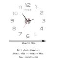 3D Creative Luminous Wall Clock Living Room Diy Wall Sticker Clock Mute Acrylic Clock