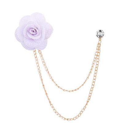 Men's Crystal Brooches Link / Chain Creative Flower Vertical / Gold bar Fashion Basic Classic Trendy Rock Brooch Jewelry Camel Assorted Color Black For Wedding Party Engagement Promise Festival