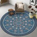 Persian Carpet Area Rug Swivel Chair Hanging Basket Round Rug Ethnic Style Living Room Bedroom Carpet Mat