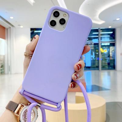 Colorful Silicone Lanyard Case for iPhone 16e 16 15 Pro Max Plus 14 13 12 11 Pro Max Mini X XR XS Max 8 7 Plus – Soft Touch, Full Body Protective, Crossbody Strap