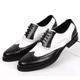 Men's Oxfords Derby Shoes Brogue Walking Casual Daily Leather Comfortable Booties / Ankle Boots Loafer Black / White White / Blue White brown Spring Fall