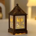 Ramadan Handheld Lanterns Candlesticks Wind Lamps Electronic Candles Festive Decorations Atmosphere Props 1PC