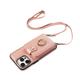 Phone Case For iPhone 15 Pro Max Plus 14 13 12 11 X XR XS 8 7 Back Cover Wallet Case Ring Holder with Lanyard Card Slot Retro TPU Metal PU Leather