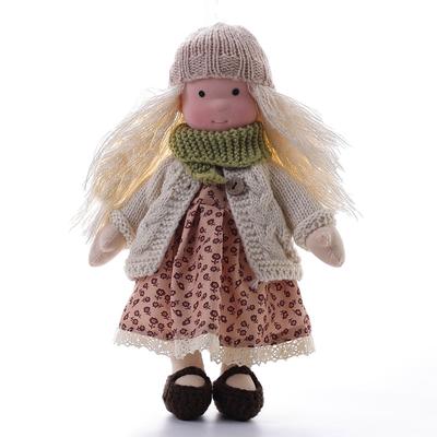 Cotton Body Waldorf Doll Doll Artist Handmade Mini Dress Up Doll Diy for Christmas Gifts