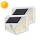 4PCS 2PCS Outdoor Solar Wall Lamp 100 LEDs / 3 Modes 270 Lighting Angle Solar Motion Sensor Outdoor Lamp IP67 Waterproof Light Control Solar Wall Lamp Suitable for Garage Fence Deck Courtyard