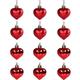 12pcs Christmas Tree Decoration Scene Layout Valentine's Day Gift Red Heart Decoration