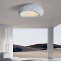 Oval Creative Ceiling Lamp Shade,Modern Wabi-Sabi Style Ceiling Light,Elegant Nordic Living room Ceiling Chandelier,Minimalist Ceiling Lamp