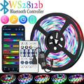 LED Strip Lights 1m-30m RGBIC WS2812b Bluetooth App Control Chasing Effect Lights Flexible Tape Diode Ribbon TV BackLight Room Decorate