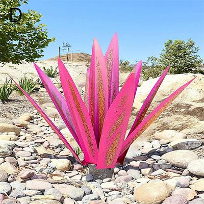 Tequila Rustic Sculpture, DIY Metal Agave Yard Art Plant, Rustic Hand Painted Metal Agave,Garden Yard Art Decoration Statue Home Decor for Yard Stakes,Garden Figurines,Outdoor Patio