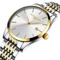 Ultra-Thin Men's Quartz Watch Men Analog Luxury Minimalist Classic Wristwatch Waterproof Calendar Chronograph Stainless Steel Watches