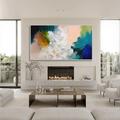 Handmade Hand Painted Wall Art Modern Abstract Spring Decor Abstrat Flower Painting On Canvas Fashion Wall Decor Living Room Wall Art Textured Wall Art Soft Color Wall Art Modern No Frame Unstretched