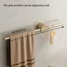 Bathroom Towel Bar Perforated Free Space Aluminum Towel Rack Extremely Simple Light Luxurious Towel Storage