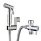Single hole Bidet Stainless Steel Self-Cleaning Contemporary 1.5m water inlet pipe of base 1/2 EU