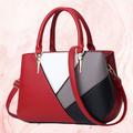 Women's Handbag Shoulder Bag Diaper Bag Tote Leather PU Leather Shopping Daily Large Capacity Durable Black Pink Red