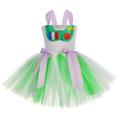 Toy Story Princess Woody Buzz Lightyear Dress Flower Girl Dress Tulle Dresses Girls' Movie Cosplay Cosplay Red Blue Green Children's Day Masquerade Dress