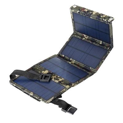 20W Portable Solar Charger 5V Foldable Solar Panel With USB Port Compatible With Cell Phone Digital SLR Power Bank For Outdoor Camping Hiking RV Trip