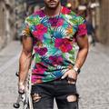 Men's T shirt Tee Tee Funny T Shirts Graphic Floral Crew Neck B C E I K 3D Print Plus Size Casual Daily Short Sleeve Clothing Apparel Basic Hawaiian Designer Slim Fit