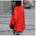 Women's Skirt Work Skirts Long Skirt Maxi Skirts Pocket Solid Colored Street Casual Daily Summer Cotton Polyester Basic Summer Black Red Dark Gray