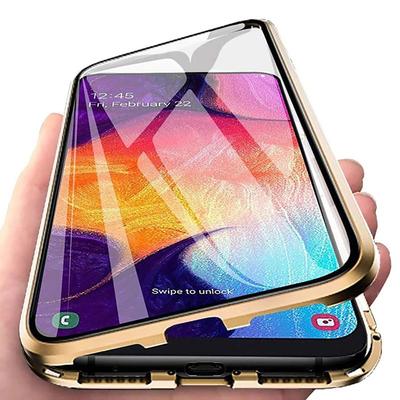 Phone Case For Samsung Galaxy S24 S23 S22 S21 S20 Plus Ultra A54 A34 A14 S10 Note 20 Ultra A33 A12 A32 Full Body Case Magnetic Adsorption Magnetic Double Sided Curved Screen Transparent Tempered