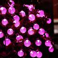 LED Solar String Lights Outdoor 5-30M Crystal Globe Lights with 8 Lighting Modes Wedding Decor Waterproof Solar Powered Patio Lights for Garden Yard Porch Wedding Party Decor Warm White Blue White RGB
