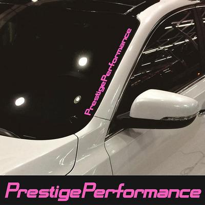 Car Front Windshield Sticker Car Rear Windshield Sticker Reflective alphabet Prestige Performance