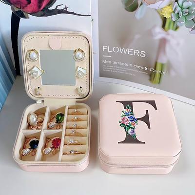 1PC Jewelry Box Waterproof Portable Mini Wearable leatherette PU(Polyurethane) PU Leather For Women's Casual Portable