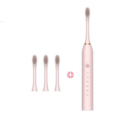 Sonic Electric Toothbrush For Adults - Electric Rechargeable Toothbrush With 4 Brush Heads, 3 Hours Fast Charge For 60 Days, 6 Modes IPX7 Waterproof, 2 Mins Smart Timer Rechargeable Toothbrush