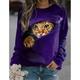 Women's Sweatshirt Pullover Cat 3D Animal Print Casual Sports 3D Print Active Streetwear Hoodies Sweatshirts Blue Purple Green