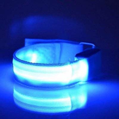 7 Colors Glowing Bracelets Sport LED Wristbands Adjustable Running Light for Runners Joggers Cyclists Bike Warnning Light Outdoor Sport Accessories