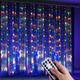 LED Window Curtain String Lights 3x3m Wedding Decoration 300 LEDs with 8 Lighting Modes Christmas Fairy Lights Home Décor Lights for Wedding Bedroom Party Garden Patio